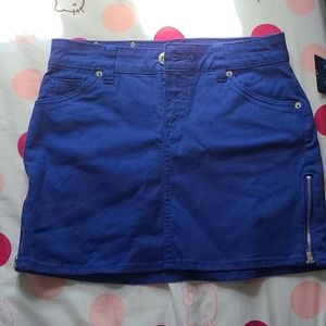 Blue jean denim mini skirt Girl 14